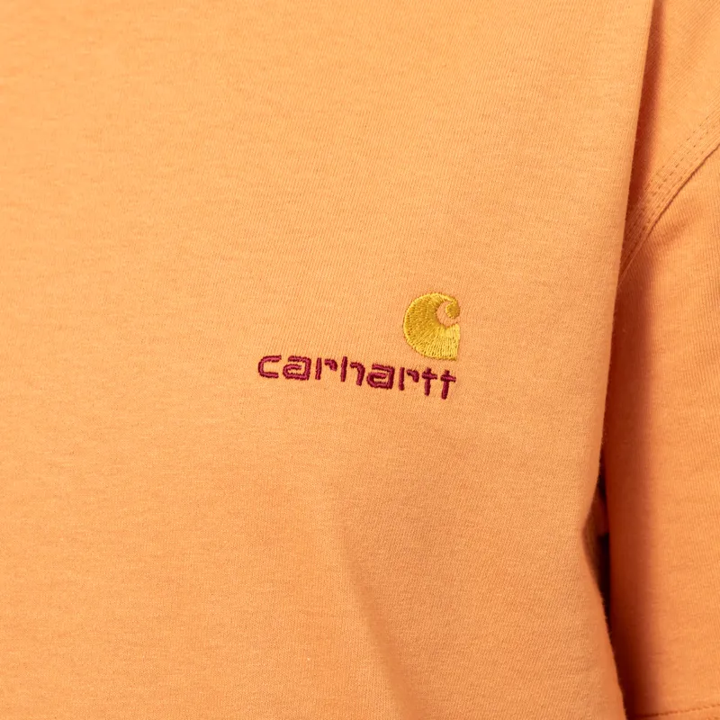 Carhartt WIP Womens American Script T Shirt Redhaven-5