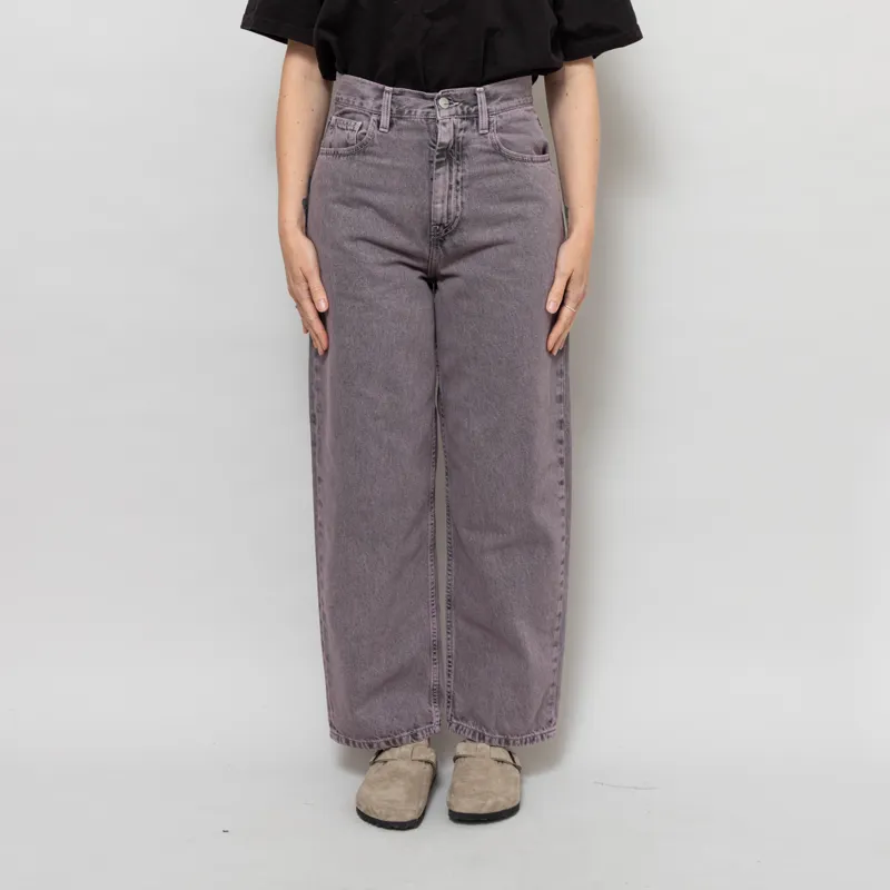 Carhartt WIP Womens Brandon Pant Black Hortensia Garment Dyed
