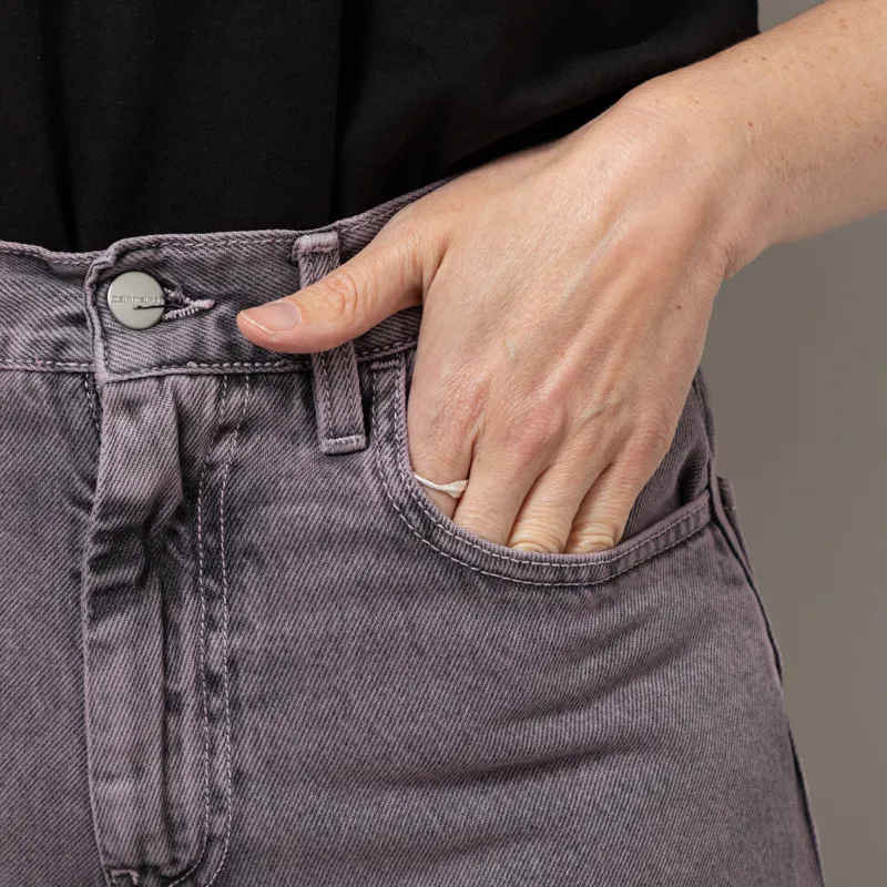 Carhartt WIP Womens Brandon Pant Black Hortensia Garment Dyed-8