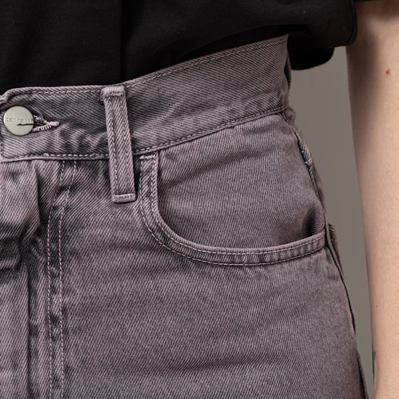 Carhartt WIP Womens Brandon Pant Black Hortensia Garment Dyed-7