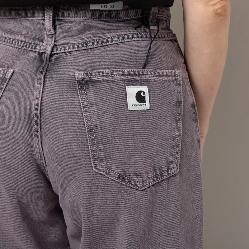 Carhartt WIP Womens Brandon Pant Black Hortensia Garment Dyed-6