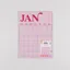 Good Tuesday Large Monthly A3 Wall Planner Pink Red