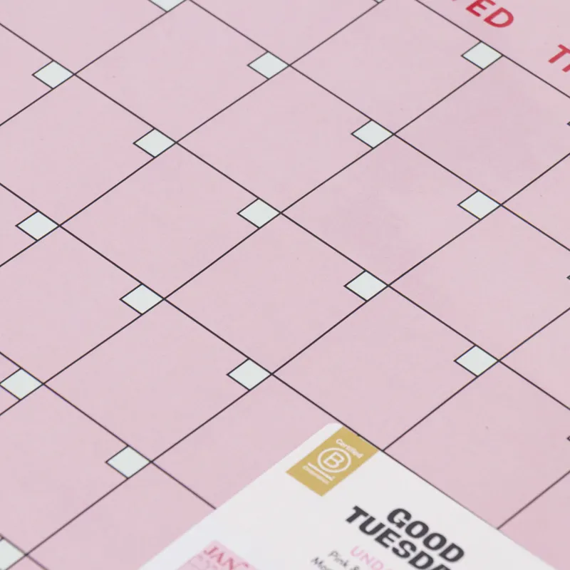 Good Tuesday Large Monthly A3 Wall Planner Pink Red-3