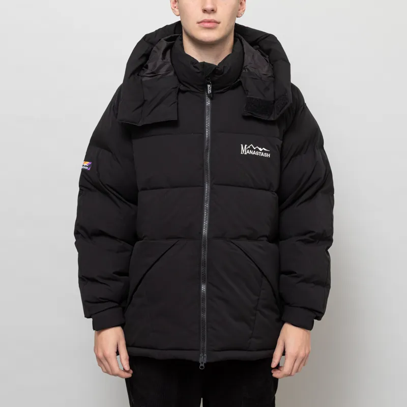 Manastash Mens Monster 700 Insulated Puffer Jacket Black
