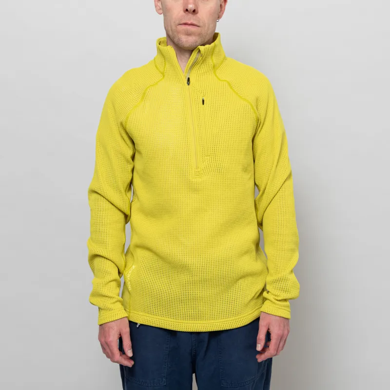 Houdini Sportswear Mens Pace Flow Half Zip Be The Light Green