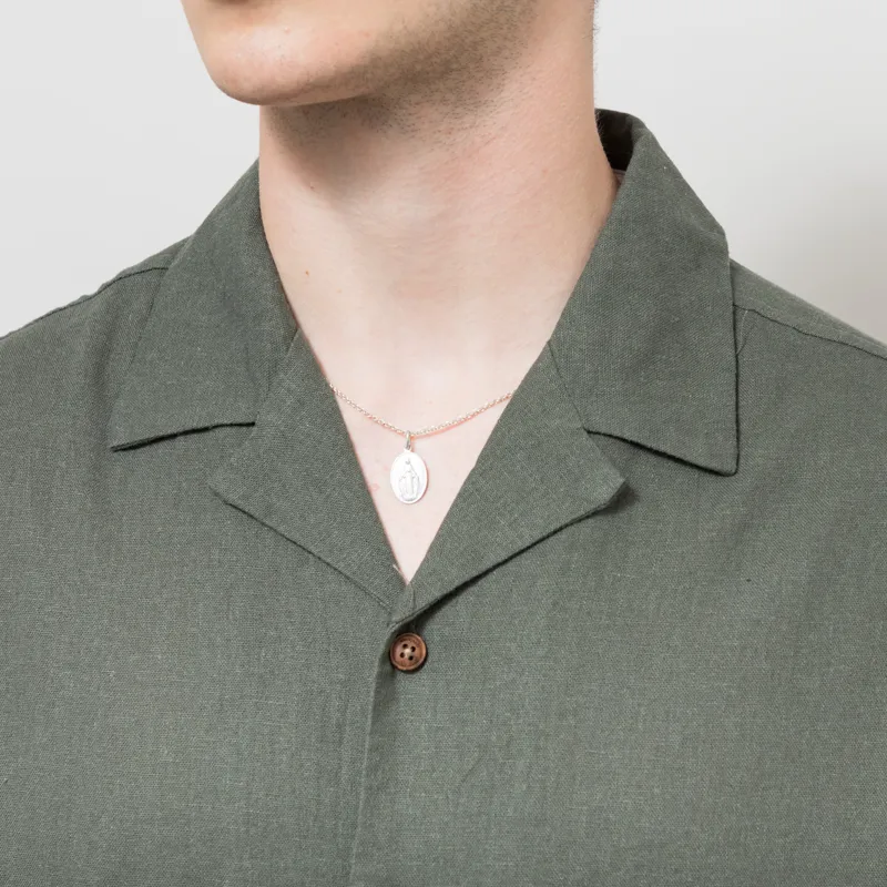 Anerkjendt Akleo Cot/Linen/Vis Shirt Forest Night-3