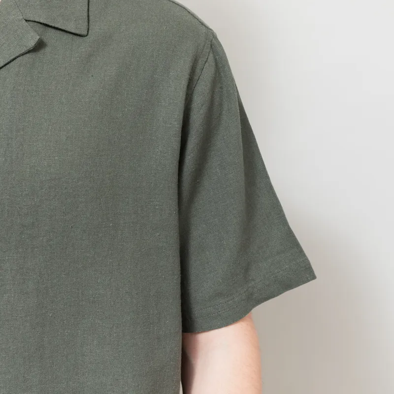 Anerkjendt Akleo Cot/Linen/Vis Shirt Forest Night-5