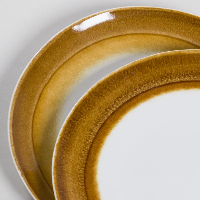 HKLIVING 70s Ceramics Dinner Plates Supernova 2 Pack-1