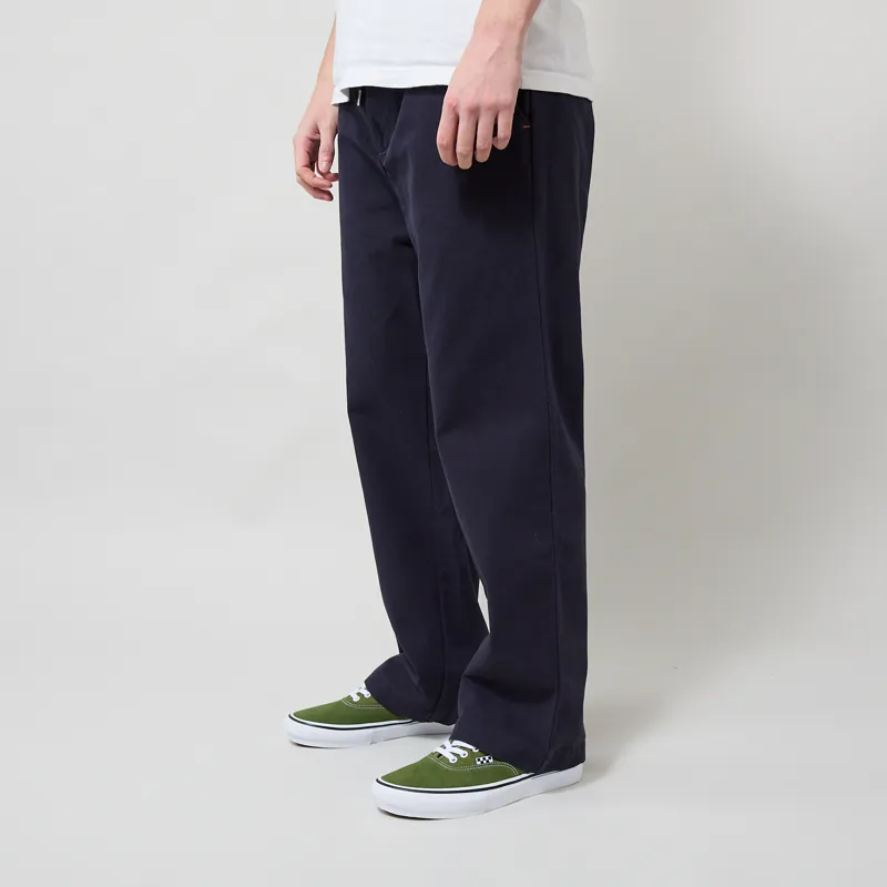Far Afield House Trouser Navy Panama Twill-1