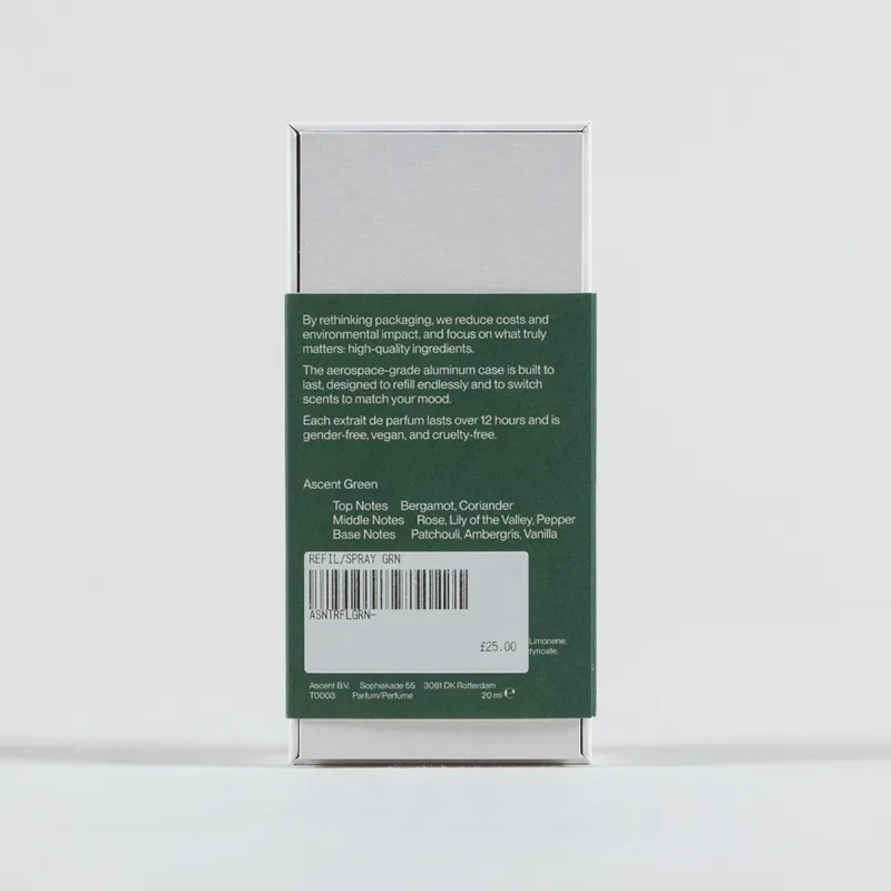 Ascent Green Perfume Refill Spray 20ml-3