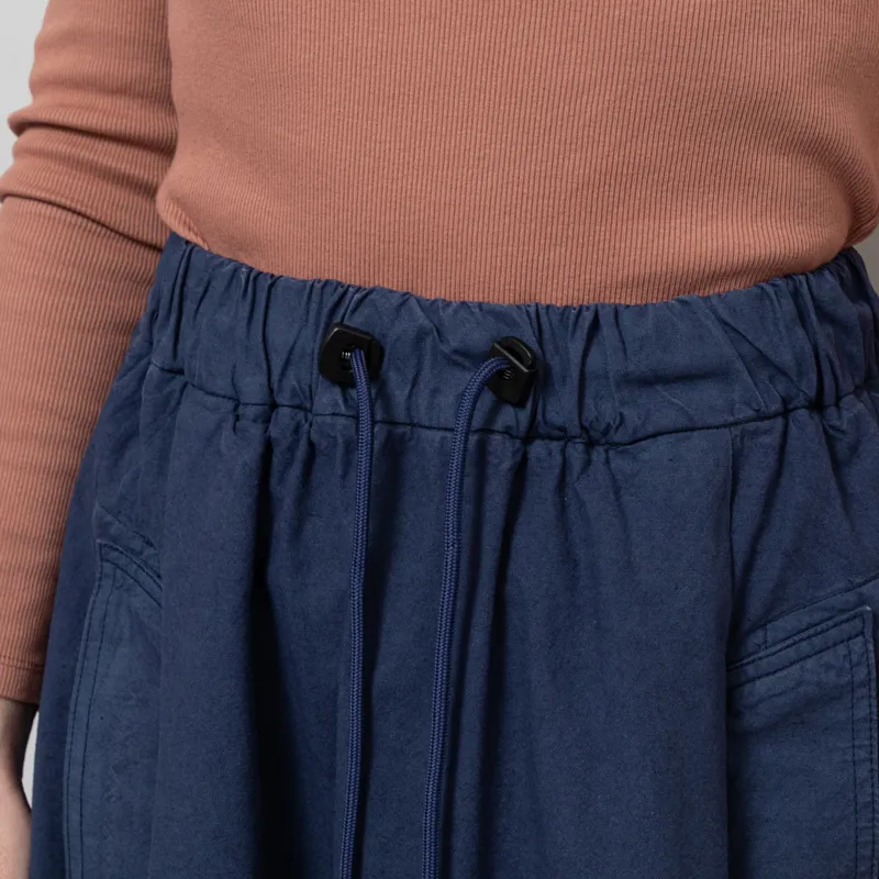 Girls Of Dust Womens Meadow Skirt Cotton Linen Infinity Blue-6