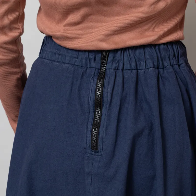 Girls Of Dust Womens Meadow Skirt Cotton Linen Infinity Blue-7