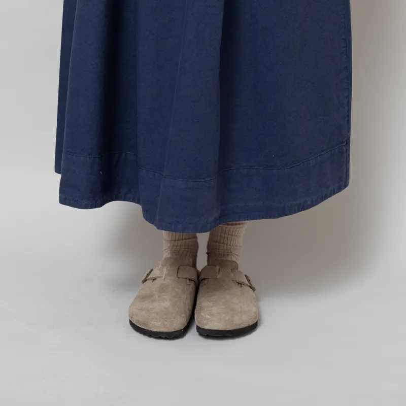 Girls Of Dust Womens Meadow Skirt Cotton Linen Infinity Blue-9