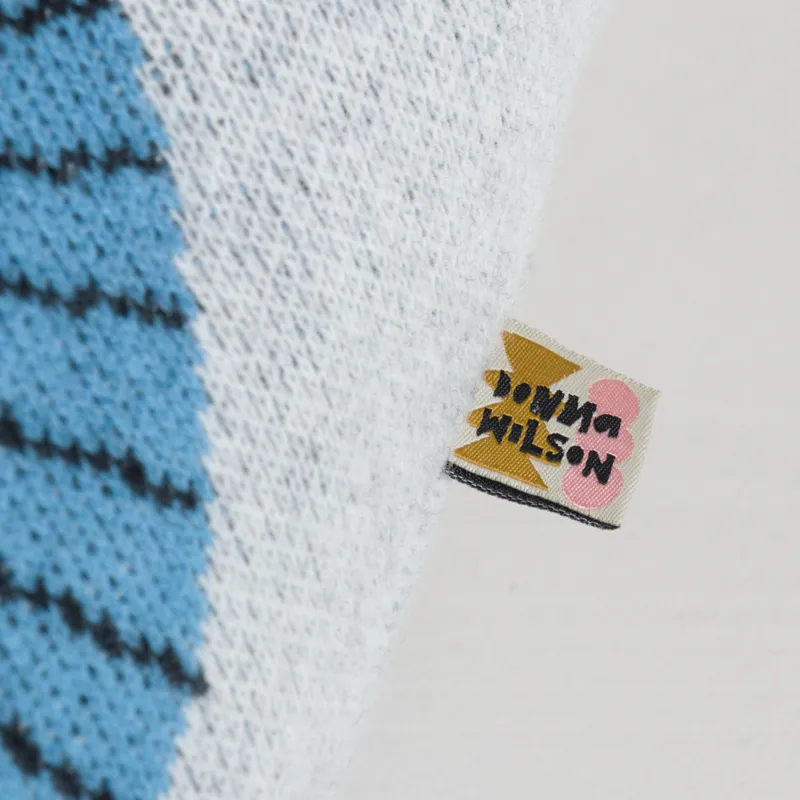 Donna Wilson Eye Shaped Cushion Blue-3