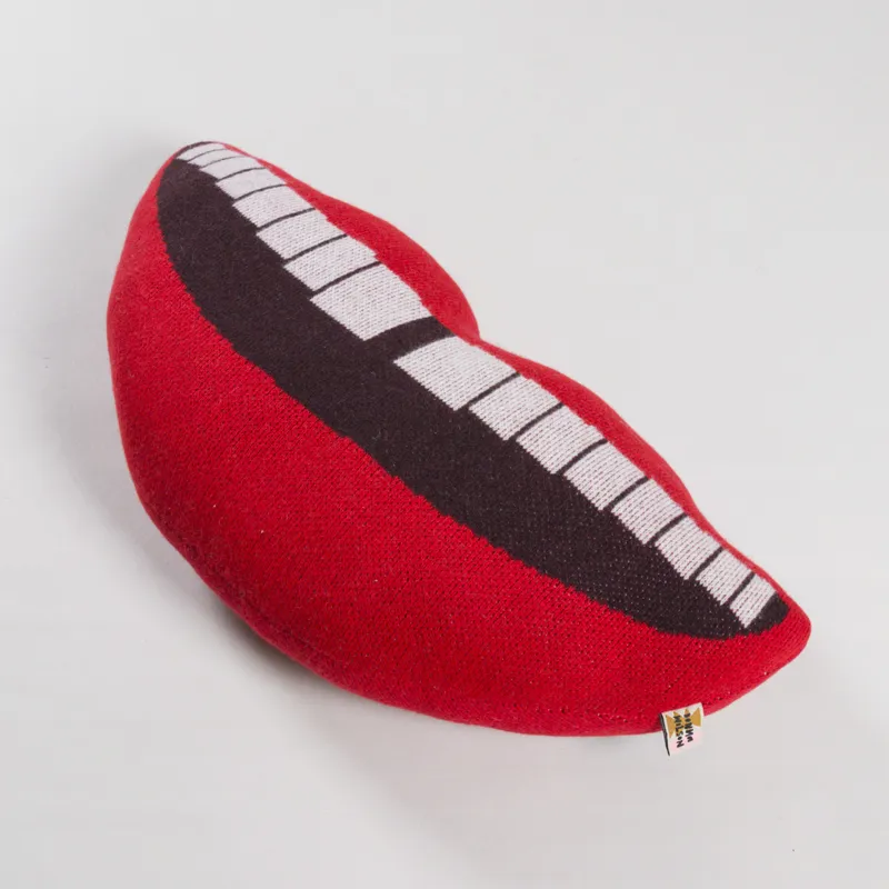 Donna Wilson Smile Shaped Cushion Red-1