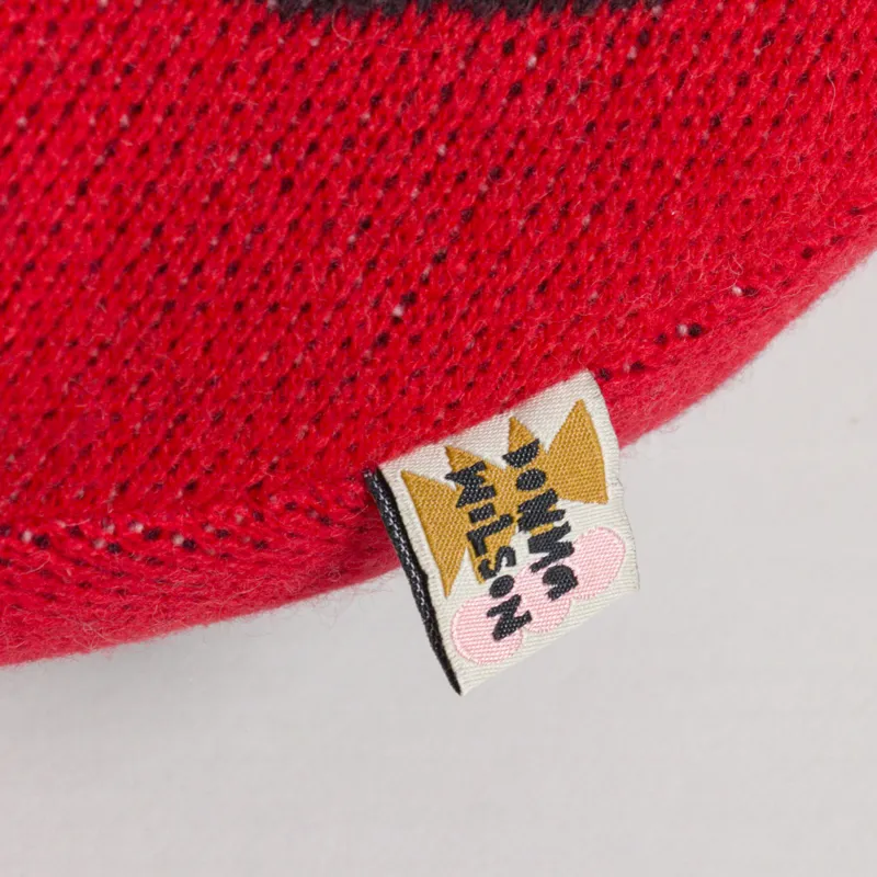 Donna Wilson Smile Shaped Cushion Red-2