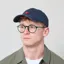Foret Flag Washed Cap Navy