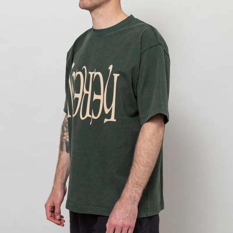 Heresy ʎsǝɹǝH T Shirt Green-1