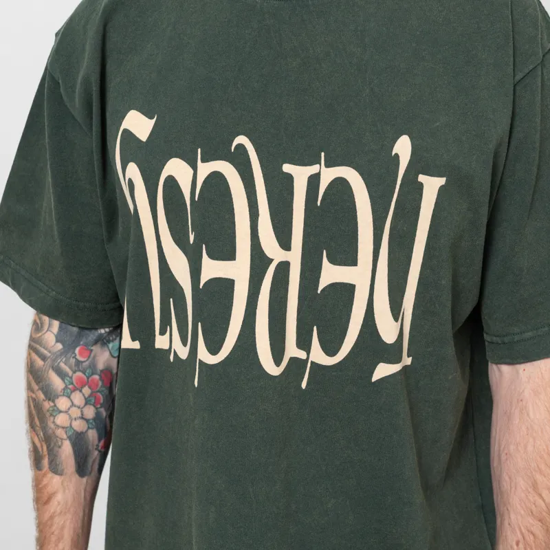 Heresy ʎsǝɹǝH T Shirt Green-5