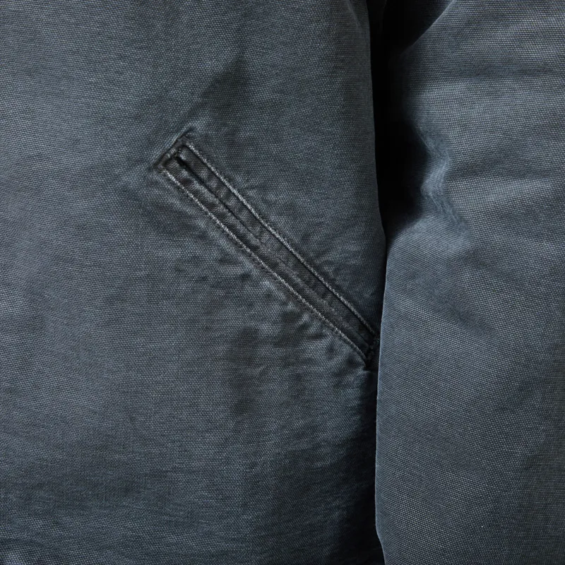 Carhartt WIP OG Detroit Jacket Black Destroy Wash-5