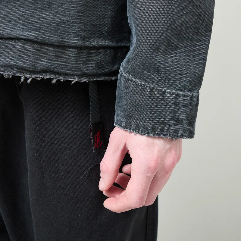 Carhartt WIP OG Detroit Jacket Black Destroy Wash-8