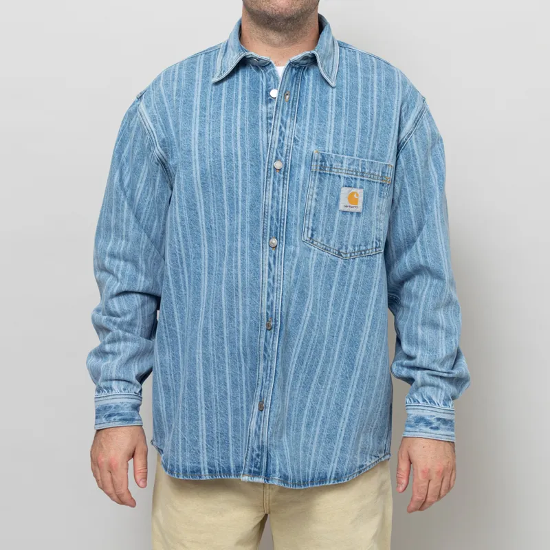 Carhartt WIP Rylan Shirt Jac Blue Stone Bleached