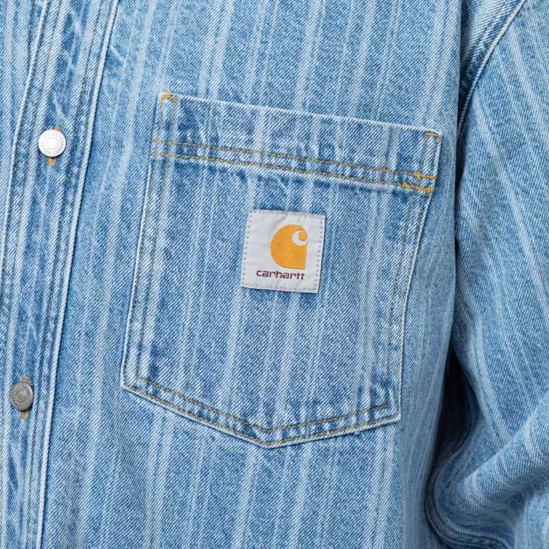 Carhartt WIP Rylan Shirt Jac Blue Stone Bleached-7