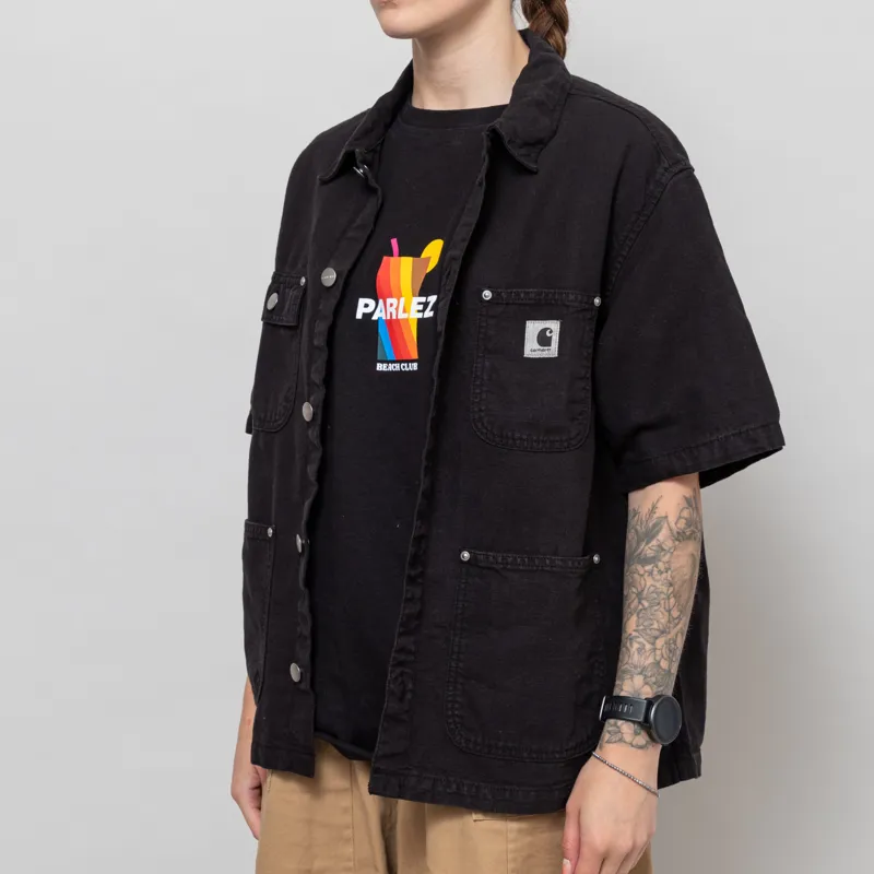 Carhartt WIP Womens Michigan Shirt Black-1