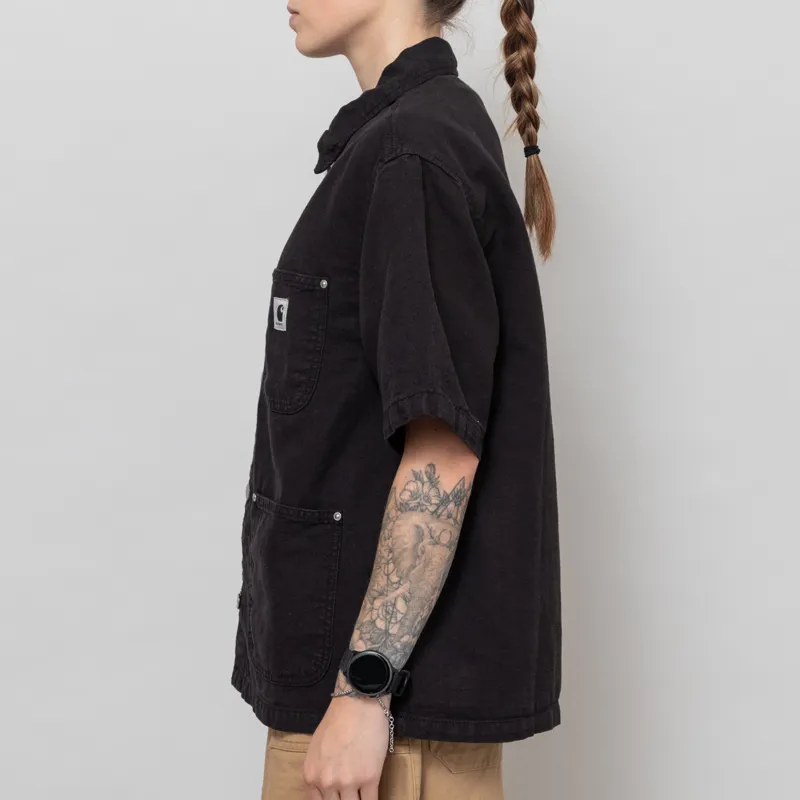Carhartt WIP Womens Michigan Shirt Black-3