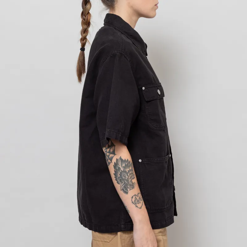Carhartt WIP Womens Michigan Shirt Black-5