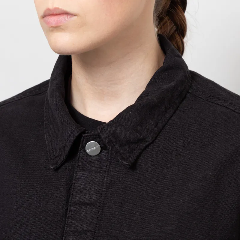 Carhartt WIP Womens Michigan Shirt Black-6