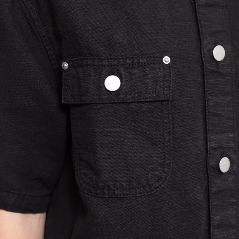 Carhartt WIP Womens Michigan Shirt Black-9