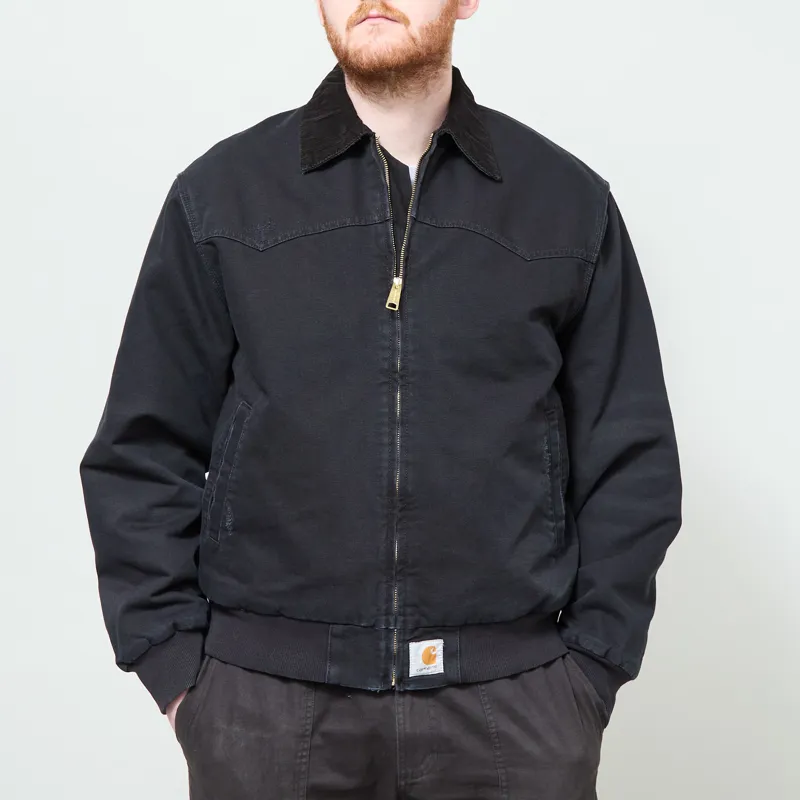Carhartt WIP OG Santa Fe Jacket Black Grind Wash