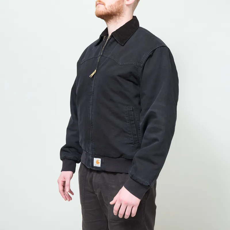 Carhartt WIP OG Santa Fe Jacket Black Grind Wash-1