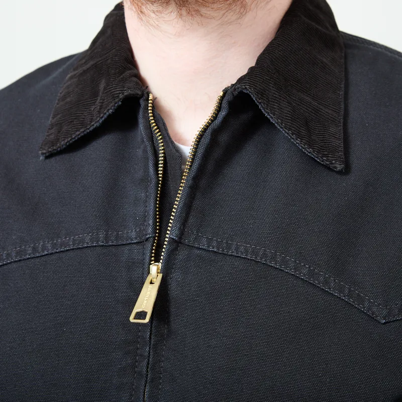 Carhartt WIP OG Santa Fe Jacket Black Grind Wash-3