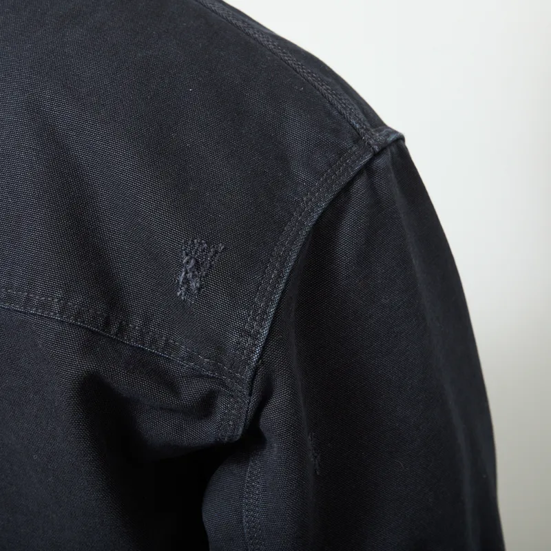 Carhartt WIP OG Santa Fe Jacket Black Grind Wash-5