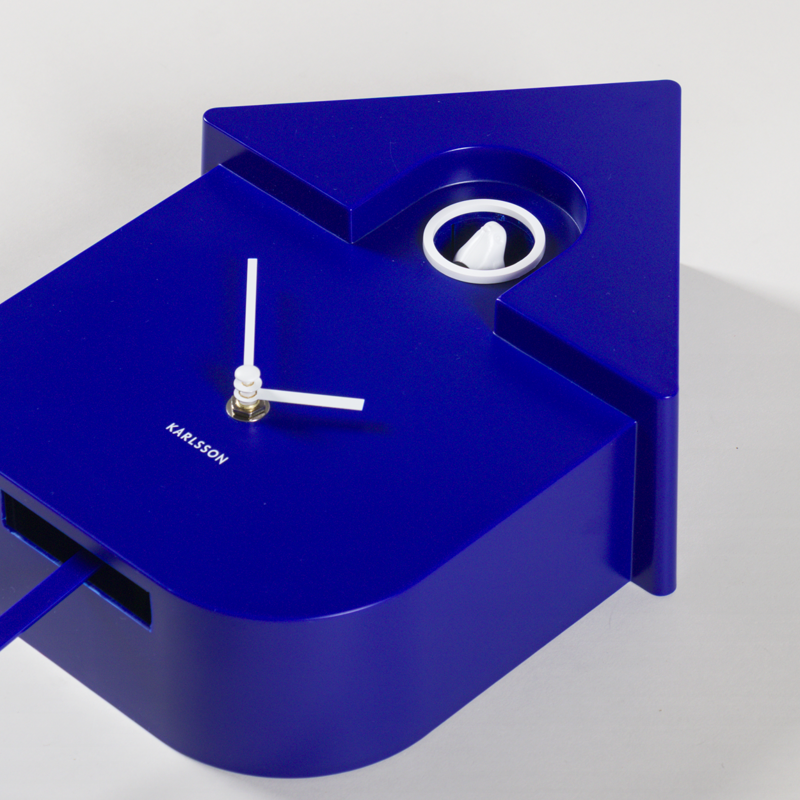 Karlsson Modern Cuckoo Wall Clock Cobalt Blue-2
