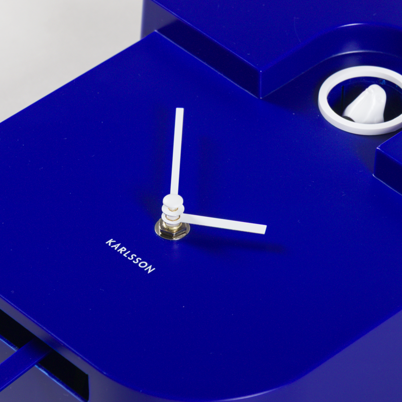 Karlsson Modern Cuckoo Wall Clock Cobalt Blue-4