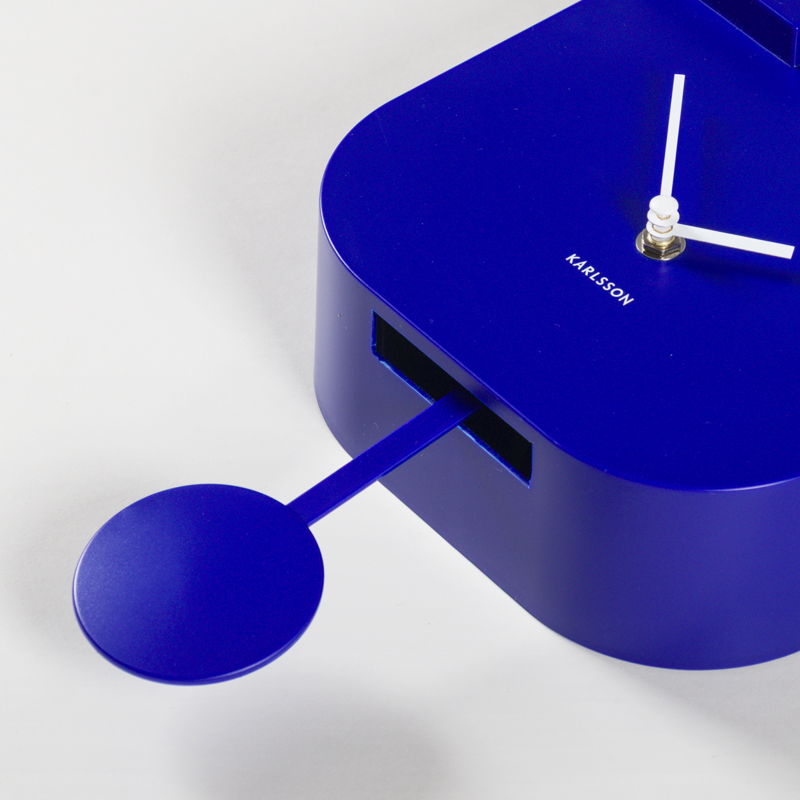 Karlsson Modern Cuckoo Wall Clock Cobalt Blue-3