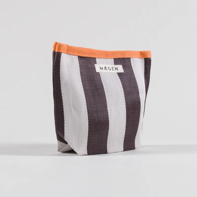 Maegen Womens Pouch Orange White Aubergine-1
