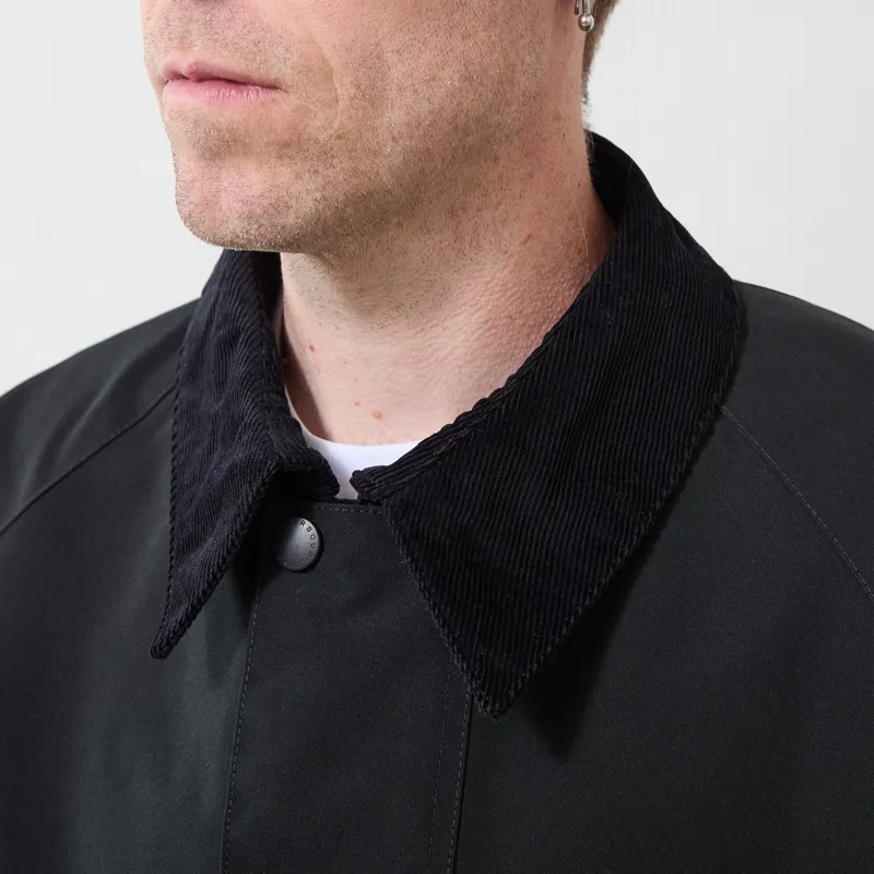 Barbour Oversized Reversible Transporter Jacket Black-5