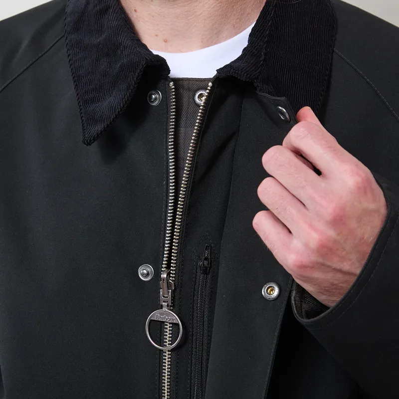 Barbour Oversized Reversible Transporter Jacket Black-7