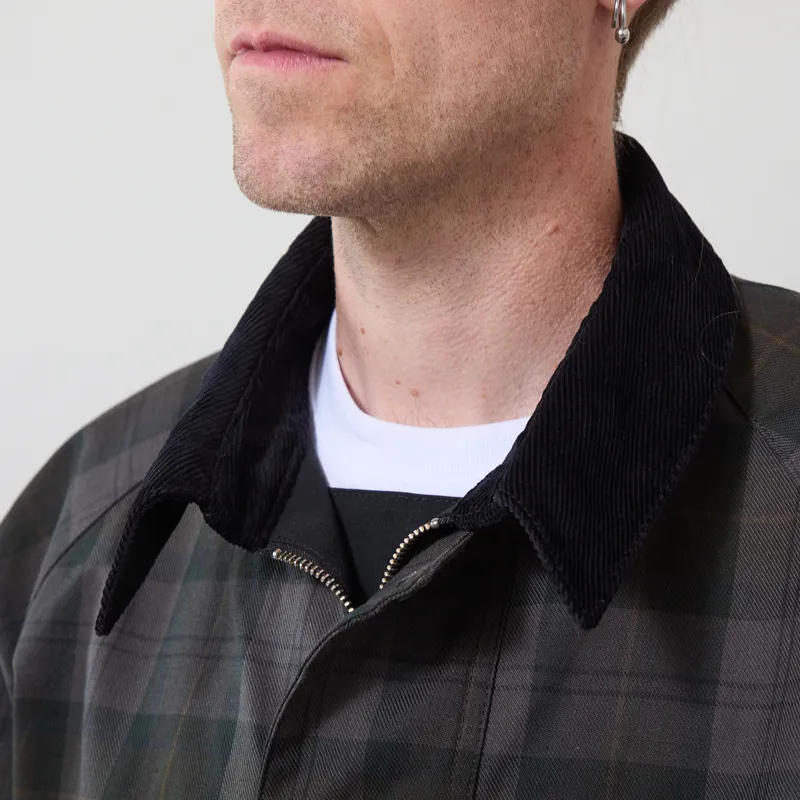 Barbour Oversized Reversible Transporter Jacket Black-6