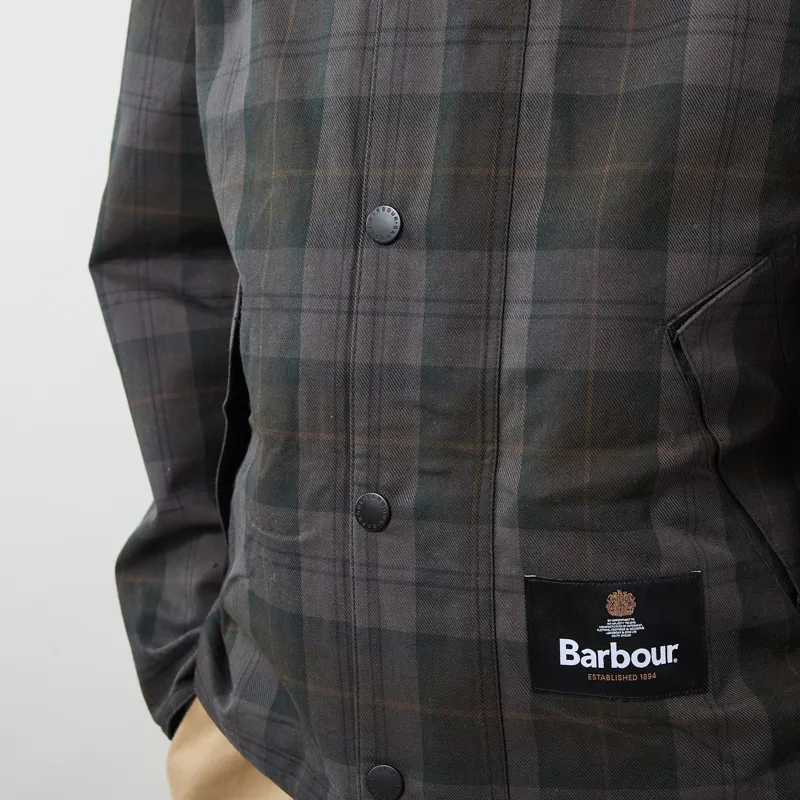 Barbour Oversized Reversible Transporter Jacket Black-8