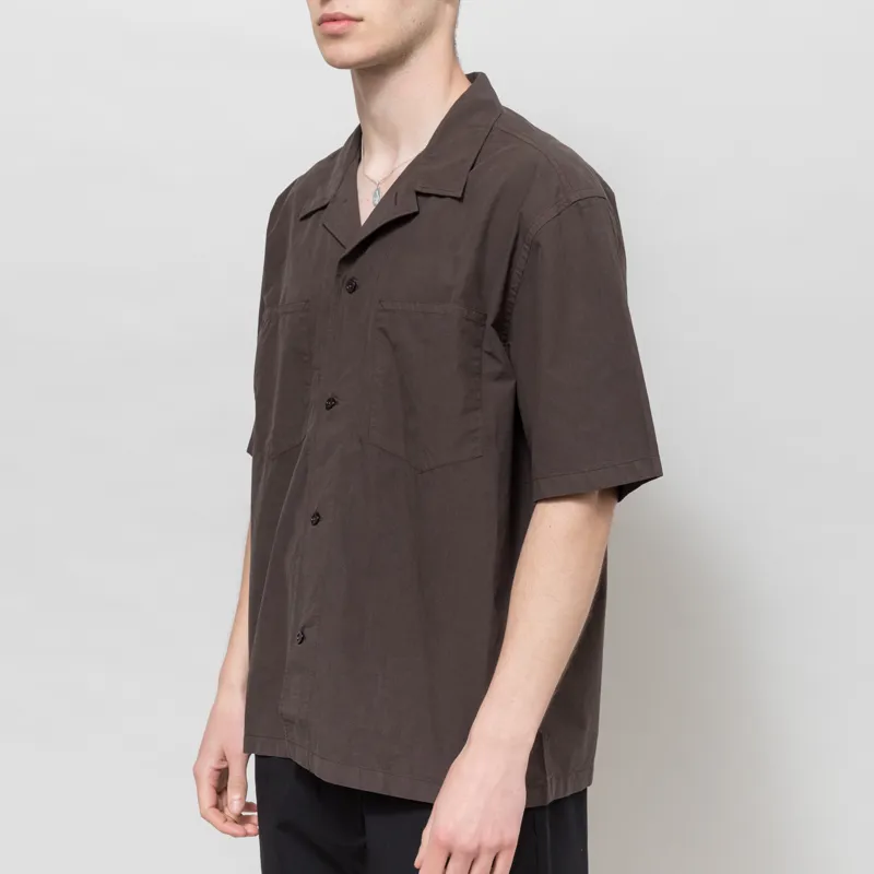 Norse Projects Mols Tencel Shirt Espresso-1