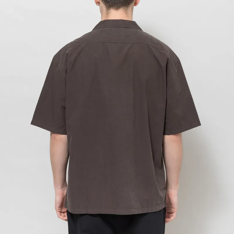Norse Projects Mols Tencel Shirt Espresso-2