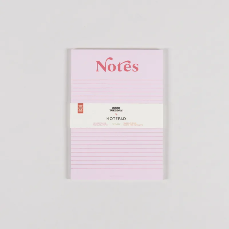 Good Tuesday A5 Notepad Pink Red-1