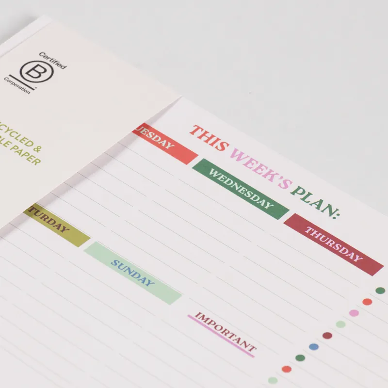 Good Tuesday A4 Weekly Planner Pad Pale Pink-1