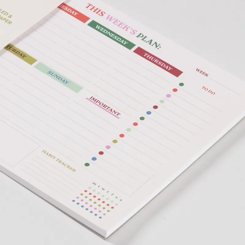 Good Tuesday A4 Weekly Planner Pad Pale Pink-2