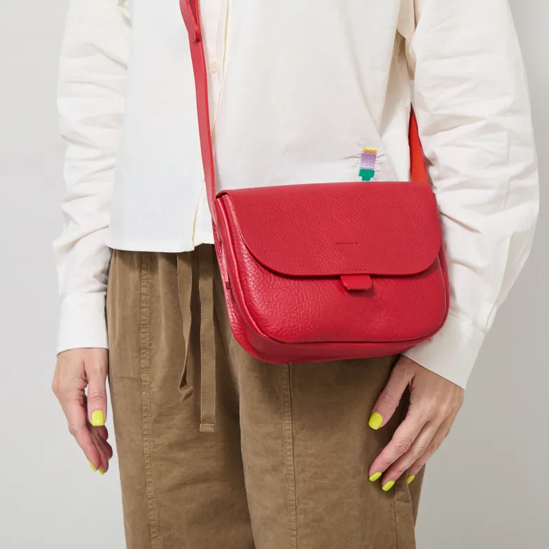 Kate Sheridan Womens Orbed Tab Bag Ruby-3